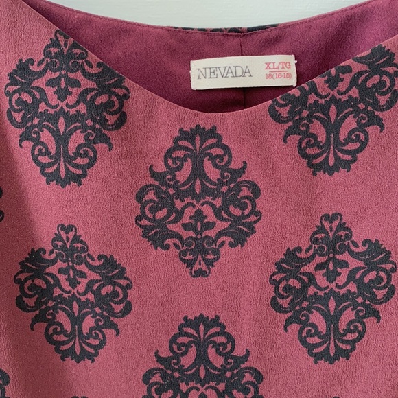 Nevada burgundy with black detail camisole - Picture 2 of 4